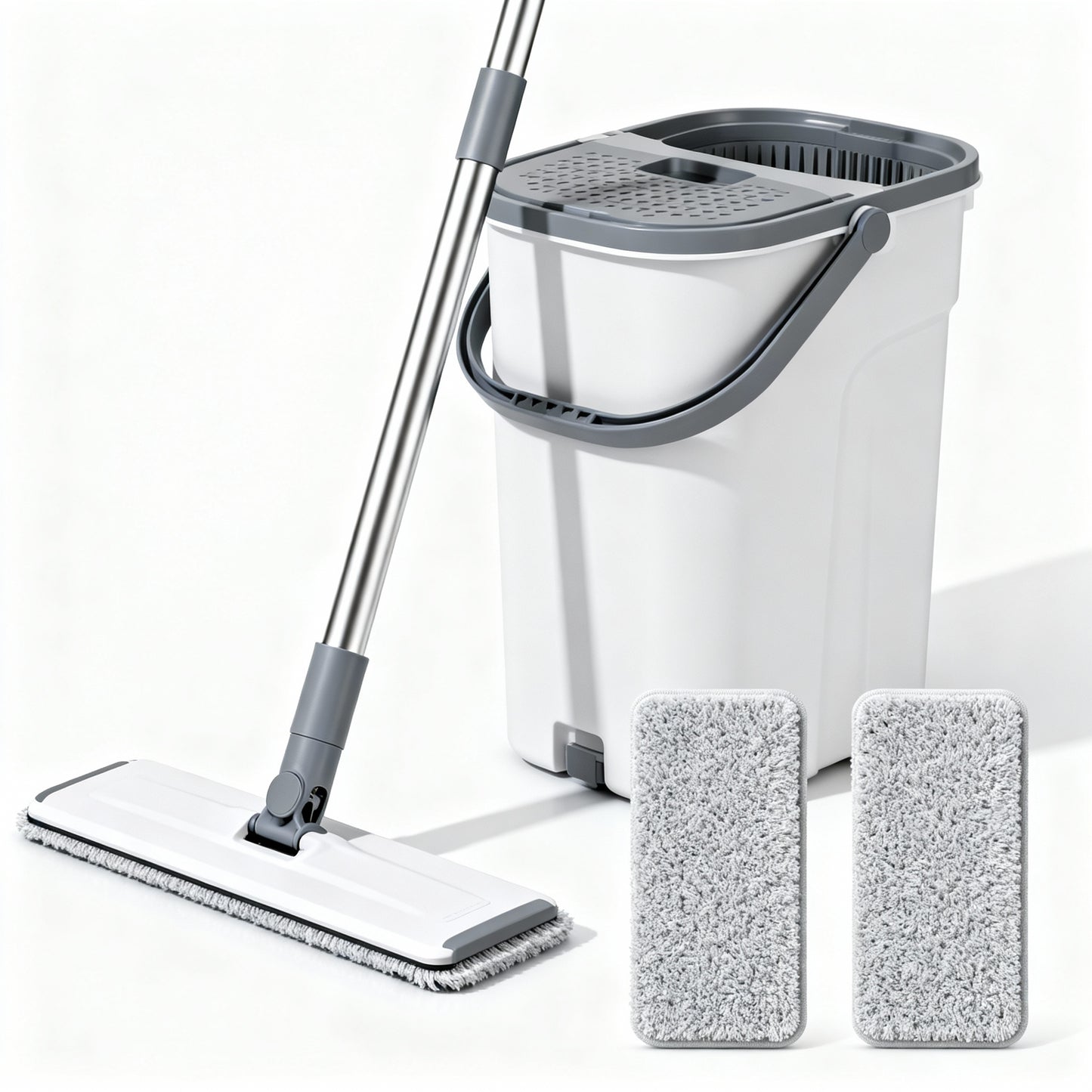 Pack Mopa Fregona con Cubo 7L + 2 recambios